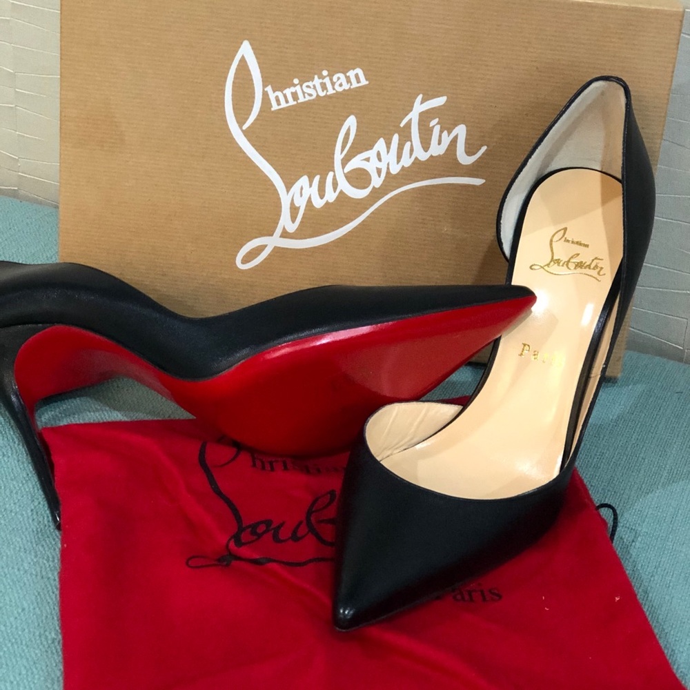 Christian Louboutin Black and Red Heels